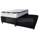 Sommier Marinero Mussa Urania negro 90x190 + Colchón Inducol Onix