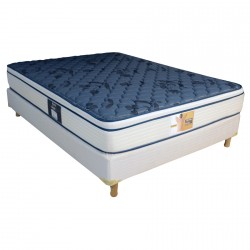 Colchón King Koil Aspen 140 x 190 + Sommier Inducol + Cubre Colchón + 2 almohadas