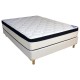 Colchón Inducol Pocket Firm 140 x 190 + Sommier Inducol + Respaldo Milos + 2 Almohadas